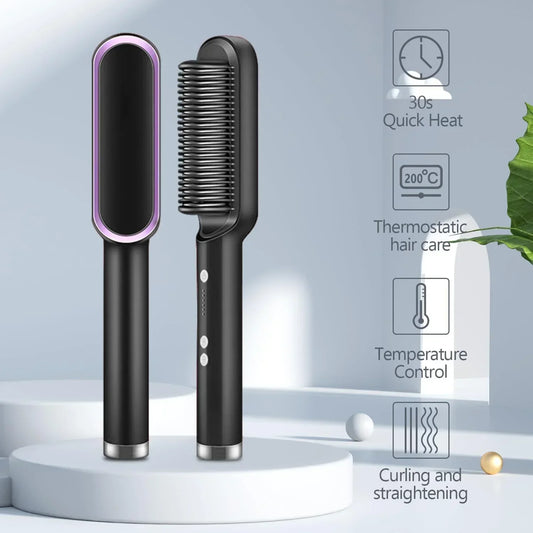 Electric 2-in-1 Professional Hair Straightener Comb Hair Brush (Free Delivery)