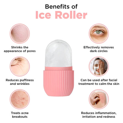 Silicone Facial Ice Roller for Ultimate Skincare