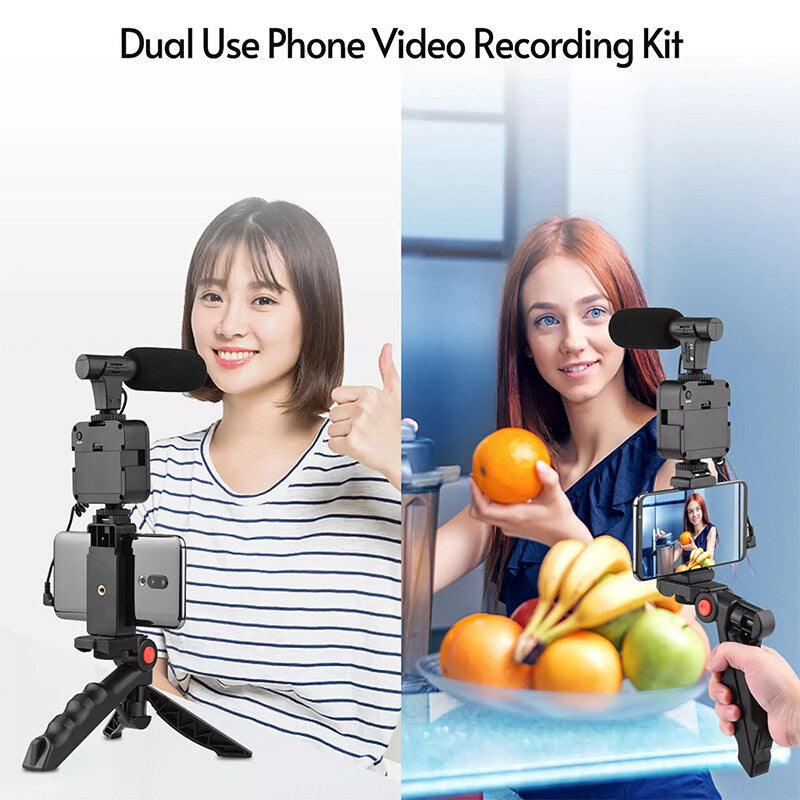 Video Making Vlogging Kit Tripod For Smartphone & Camera Vlog Kit