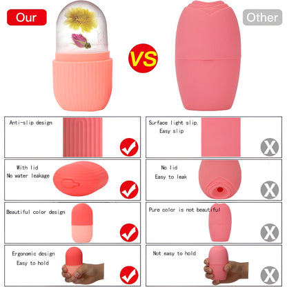 Silicone Facial Ice Roller for Ultimate Skincare