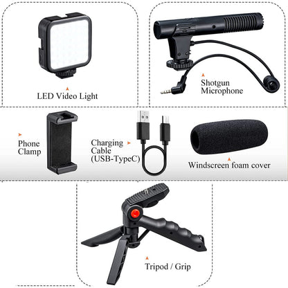 Video Making Vlogging Kit Tripod For Smartphone & Camera Vlog Kit