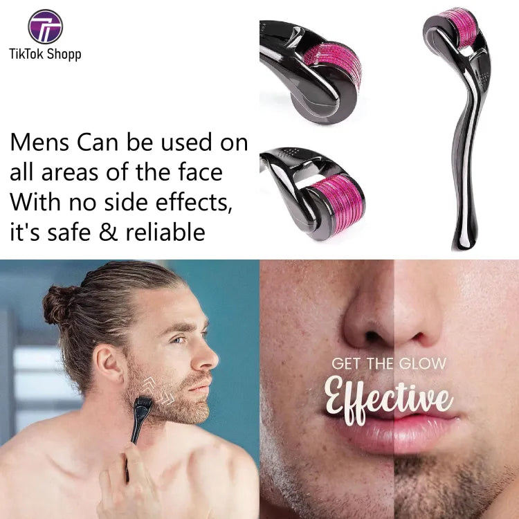 Derma Roller Titanium Micro Needles For Beard Growth And Hair Loss