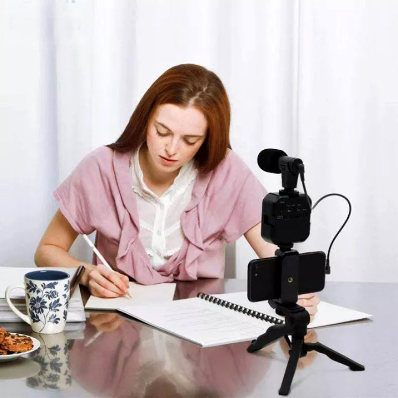 Video Making Vlogging Kit Tripod For Smartphone & Camera Vlog Kit