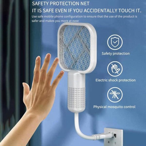 Mini USB Electric  Mosquito Racket  Mosquito Lamp 2 in 1 Mosquito Repellent (Free Delivery)