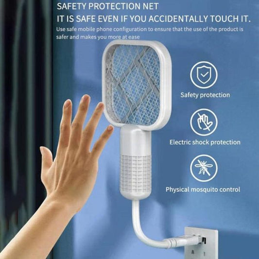 Mini USB Electric  Mosquito Racket  Mosquito Lamp 2 in 1 Mosquito Repellent (Free Delivery)
