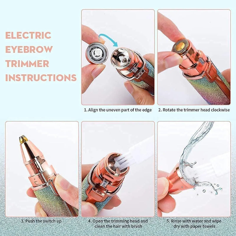 Rechargeable 2-in-1 Eyebrow Trimmer