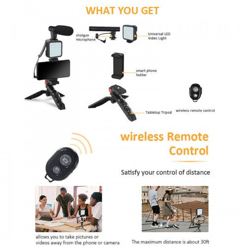 Video Making Vlogging Kit Tripod For Smartphone & Camera Vlog Kit